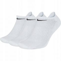 Skarpety Nike U Cush NS 3Pack sporotwe. Czarne skarpetki Nike, bez wzorów. Za 69.00 zł.