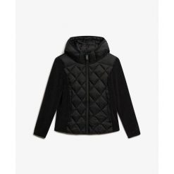 Damska kurtka z kapturem Superdry Heritage Storm. Czarne kurtki Superdry, xl, bez wzorów, z meshu, z kapturem. Za 561.40 zł.