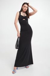 Sukienka maxi PATRIZIA PEPE. Sukienki Patrizia Pepe, bez wzorów, bez kołnierzyka, bez ramiączek, maxi. W wyprzedaży za 1,419.73 zł.