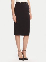Elisabetta Franchi Spódnica ołówkowa GO-137-56E2-V320 Czarny Regular Fit. Czarne spódnice Elisabetta Franchi, bez wzorów, z syntetyku, ołówkowe. Za 999.99 zł.