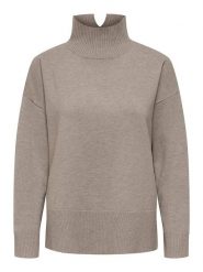 ONLY Sweter w kolorze szarobrązowym rozmiar: XL. Brązowe swetry ONLY, xl, bez wzorów, bez ramiączek. Za 136.45 zł.