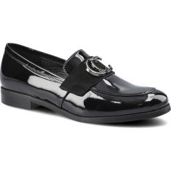 Czarne Półbuty Karino Damskie Eleganckie Obuwie. Czarne półbuty wsuwane Karino, na jesień, bez wzorów, z lakierowanej skóry, biznesowe, bez obcasa, na obcasie. Za 269.00 zł.