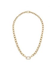 Daniel Wellington Naszyjnik Crystal Link DW00400589 Złoty. Żółte naszyjniki Daniel Wellington, z tworzywa sztucznego, metalowe. Za 429.99 zł.