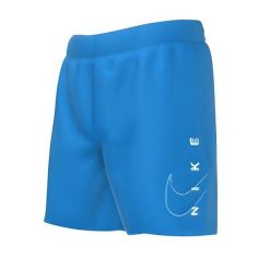 Szorty kąpielowe dziecięce Nike Split Logo 4" Volley. Brązowe szorty Nike, bez wzorów. Za 79.99 zł.
