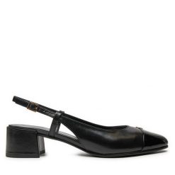 Sandały Tory Burch. Czarne sandały Tory Burch, bez wzorów, bez obcasa, na słupku, bez zapięcia. Za 1,099.00 zł.