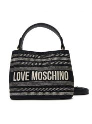 LOVE MOSCHINO Torebka JC4240PP0MKO100A Czarny. Czarne torebki klasyczne Love Moschino, bez wzorów, z materiału, bez dodatków. Za 509.99 zł.