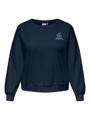 ONLY Carmakoma Bluza w kolorze błękitnym rozmiar: M-46/48. Niebieskie bluzy Only Carmakoma, m, bez wzorów, bez ramiączek, bez kaptura. Za 105.63 zł.