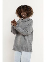 Awama Sweter w kolorze szarym rozmiar: S/M. Szare swetry Awama, m, bez wzorów, bez ramiączek. Za 239.99 zł.