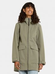 Didriksons Parka softshellowa "Fredrika" w kolorze khaki rozmiar: 38. Brązowe płaszcze Didriksons, bez wzorów, bez kaptura. Za 435.87 zł.