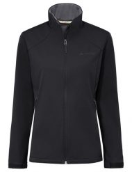 Kurtki Damska kurtka softshellowa Everhike. Czarne kurtki przejściowe sportowe Vaude, s, bez wzorów, z materiału, bez kaptura, trekkingowe. Za 469.00 zł.