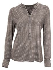 Heine Bluzka w kolorze szarobrązowym rozmiar: 38. Szare bluzki Heine, bez wzorów, bez kołnierzyka, bez ramiączek. Za 48.16 zł.