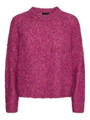 Pieces Sweter w kolorze różowym rozmiar: M. Różowe swetry Pieces, m, bez wzorów, z wełny, bez ramiączek. Za 74.81 zł.