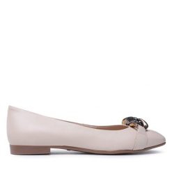 Baleriny Lasocki. Brązowe baleriny Lasocki, bez wzorów, bez obcasa, bez zapięcia. Za 179.99 zł.