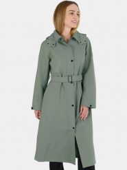 Płaszcz Damski Fundango Brighton. Brązowe kurtki przeciwdeszczowe FUNDANGO, m, bez wzorów, z materiału, eleganckie, bez kaptura. Za 499.00 zł.