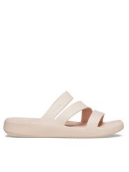 Crocs Klapki Getaway Strappy 209587 Écru. Klapki Crocs, bez wzorów, z tworzywa sztucznego, bez obcasa, bez zapięcia. Za 159.99 zł.