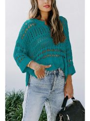 Milan Kiss Sweter w kolorze morskim rozmiar: XL. Niebieskie swetry Milan Kiss, xl, bez wzorów, bez ramiączek. Za 86.99 zł.