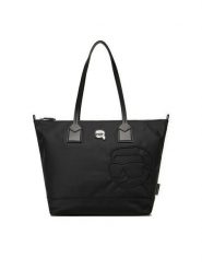KARL LAGERFELD Torebka A1W30387 Czarny. Czarne shopper bag KARL LAGERFELD, bez wzorów, z materiału, bez dodatków. Za 619.99 zł.