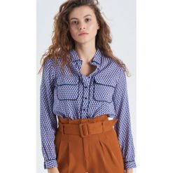 Koszula piżamowa z wiskozy - Niebieski. Piżamy marki Cropp. Za 79.99 zł.