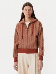Lacoste Bluza SF7606 Brązowy Regular Fit. Brązowe bluzy Lacoste, bez wzorów, z syntetyku, bez kaptura. Za 429.99 zł.
