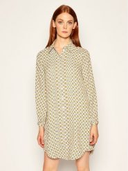 Tory Burch Sukienka koszulowa Cora 75266 Kolorowy Regular Fit. Sukienki Tory Burch, bez wzorów, z syntetyku, bez kołnierzyka, bez ramiączek, koszulowe. Za 1,759.00 zł.