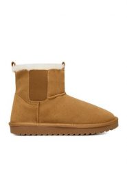 DeeZee Śniegowce DZ-77 CAMEL Brązowy. Brązowe śniegowce DeeZee, bez wzorów, z materiału, bez zapięcia. Za 229.99 zł.