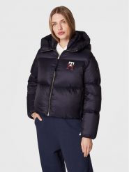 Tommy Hilfiger Kurtka puchowa Monogram WW0WW37479 Granatowy Regular Fit. Niebieskie kurtki Tommy Hilfiger, na zimę, xl, bez wzorów, z puchu, bez kaptura. Za 839.99 zł.