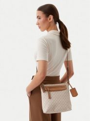 MICHAEL Michael Kors Torebka Jet Set Travel 32S6GTVC7B Écru. Białe listonoszki MICHAEL Michael Kors, bez wzorów, ze skóry, bez dodatków. Za 1,049.00 zł.