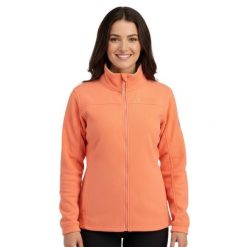 Bluza turystyczna damska Canadian Peak Ura. Brązowe bluzy z kapturem Canadian Peak, s, bez wzorów, z polaru. Za 108.64 zł.