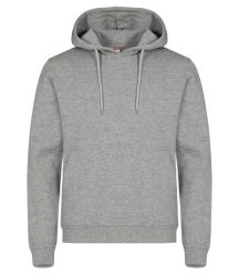 Clique Bluza z kapturem Miami z bawełny i poliestru z recyklingu – Grey Mélange. Szare bluzy CLIQUE, m, bez wzorów, z bawełny, bez ramiączek, z kapturem. Za 172.75 zł.