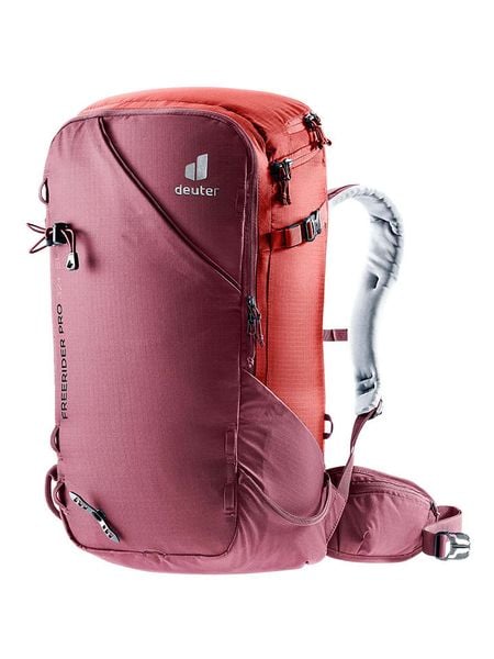 Deuter Plecak "Freerider Pro 32+ SL" w kolorze czerwonym - 35 x 56 x 18 cm rozmiar: onesize. Czerwone plecaki Deuter, bez wzorów, z materiału, na ramię, bez dodatków. Za 503.95 zł.