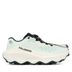 Buty do biegania Salomon. Zielone buty do biegania Salomon, bez wzorów, bez zapięcia, do biegania. Za 649.99 zł.
