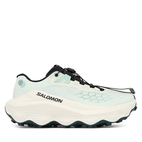 Buty do biegania Salomon. Zielone buty do biegania Salomon, bez wzorów, bez zapięcia, do biegania. Za 649.99 zł.