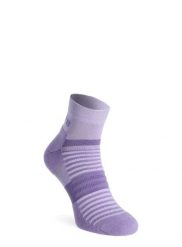 Skarpety biegowe Inov-8 Active Mid Sock. Fioletowe skarpetki Inov-8, bez wzorów, z materiału. Za 61.59 zł.