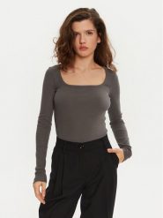 Brave Soul Bluzka LLT-624CHARLIE2 Szary Regular Fit. Szare bluzki Brave Soul, xl, bez wzorów, z bawełny, bez kołnierzyka, bez ramiączek. Za 39.99 zł.