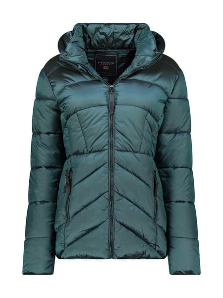 Geographical Norway Kurtka zimowa "Blanche" w kolorze ciemnozielonym rozmiar: XL. Zielone kurtki Geographical Norway, na zimę, xl, bez wzorów, z puchu, bez kaptura. Za 249.17 zł.