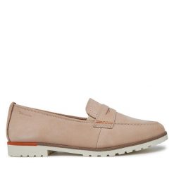 Półbuty Tamaris. Brązowe botki Tamaris, bez wzorów, bez obcasa, na płaskiej podeszwie, bez zapięcia. Za 359.99 zł.