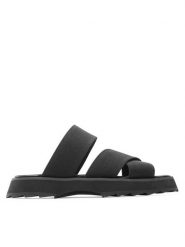 EMU Australia Sandały Cardwell W12888 Czarny. Czarne sandały Emu Australia, bez wzorów, ze skóry, bez obcasa, na płaskiej podeszwie, bez zapięcia. Za 419.99 zł.