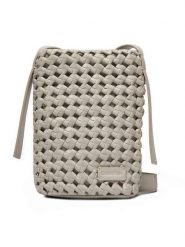Calvin Klein Torebka Ck Braided Mini Bag K60K612172 Szary. Szare listonoszki Calvin Klein, bez wzorów, z materiału, bez dodatków. Za 289.99 zł.