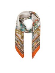 Just Cavalli Chusta 80RA2H01 ZG321 Czerwony. Czerwone chusty Just Cavalli, bez wzorów, z jedwabiu. Za 409.99 zł.