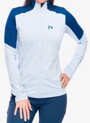 Bluza damska Hannah Nemea. Niebieskie bluzy Hannah, bez wzorów, z materiału, klasyczne, bez ramiączek, bez kaptura. Za 335.45 zł.