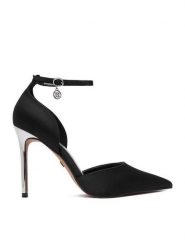 Nine West Szpilki CEO-CWBFS255 Czarny. Czarne szpilki Nine West, bez wzorów, z materiału, bez obcasa, na szpilce, bez zapięcia. Za 249.99 zł.