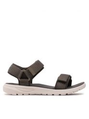 CRUZ Sandały Ruffalo W Sandal CR222446 Szary. Szare sandały CRUZ, bez wzorów, z materiału, bez obcasa, na płaskiej podeszwie, bez zapięcia. Za 239.99 zł.