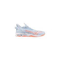 Damskie buty halowe Mizuno Wave Mirage. Niebieskie buty treningowe Mizuno, bez wzorów, z gumy, bez zapięcia, na fitness i siłownię, mizuno wave. Za 754.90 zł.