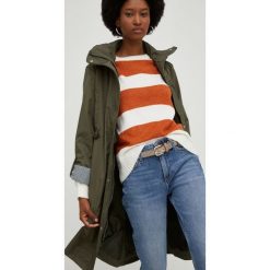 Answear Lab parka damska kolor zielony przejściowa. Zielone płaszcze Answear Lab, s, bez wzorów, bez kaptura. Za 269.99 zł.