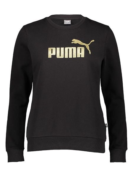 Puma Bluza "Essentials+" w kolorze czarnym rozmiar: M. Czarne bluzy Puma, m, bez wzorów, bez ramiączek, bez kaptura. Za 113.63 zł.