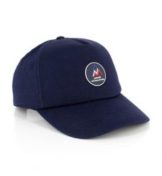 Czapka Peak Mountain Maya. Niebieskie czapki zimowe Peak Mountain, bez wzorów, z materiału, eleganckie. Za 71.00 zł.