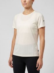 Rukka Koszulka funkcyjna "Ylakartti" w kolorze kremowym rozmiar: 38. Brązowe t-shirty sportowe Rukka, bez wzorów, z materiału, bez ramiączek, outdoorowe. Za 53.54 zł.