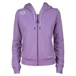 Damska bluza z kapturem full zip Arena. Fioletowe bluzy z kapturem Arena, l, bez wzorów, z materiału, z kapturem, do biegania. Za 295.50 zł.