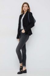 Tommy Hilfiger jeansy Como damskie medium waist. Szare jeansy Tommy Hilfiger, bez wzorów, z bawełny. Za 539.99 zł.