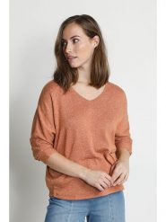 Cream Sweter w kolorze jasnobrązowym rozmiar: S. Brązowe swetry Cream, s, bez wzorów, bez ramiączek. Za 90.69 zł.